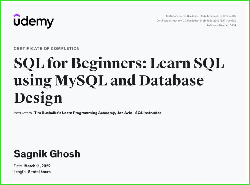 SQL for Beginners