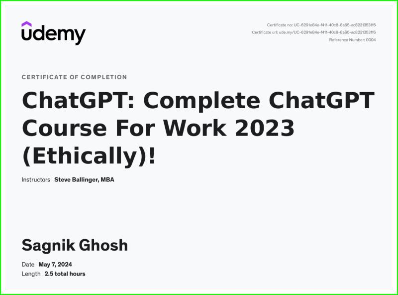 Complete ChatGPT Course
