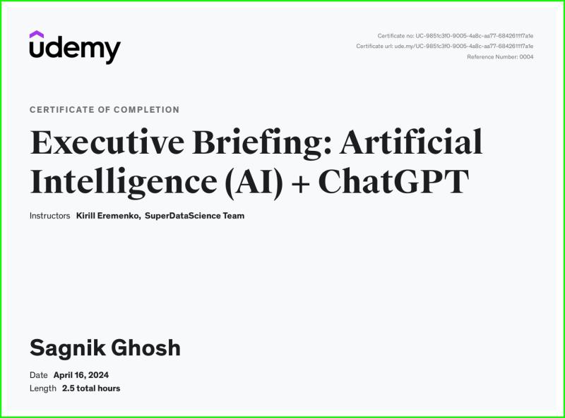 Executive Briefing: AI + ChatGPT