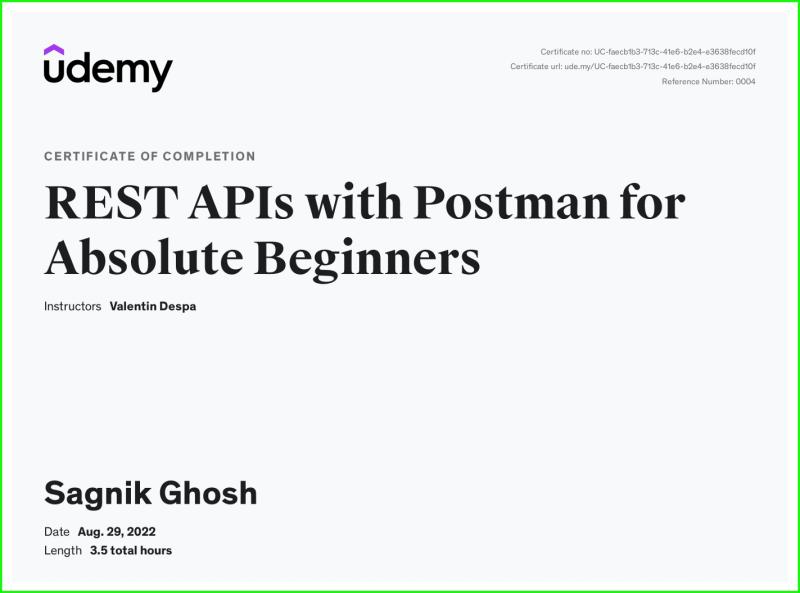 REST APIs with Postman