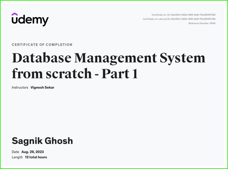 Database Management System