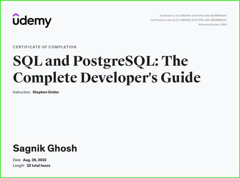 SQL and PostgreSQL
