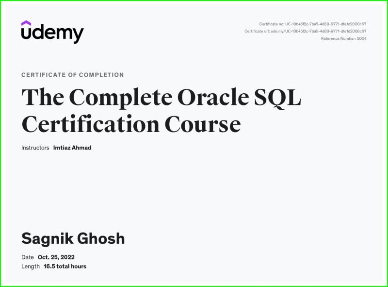 The Complete Oracle SQL Certification Course